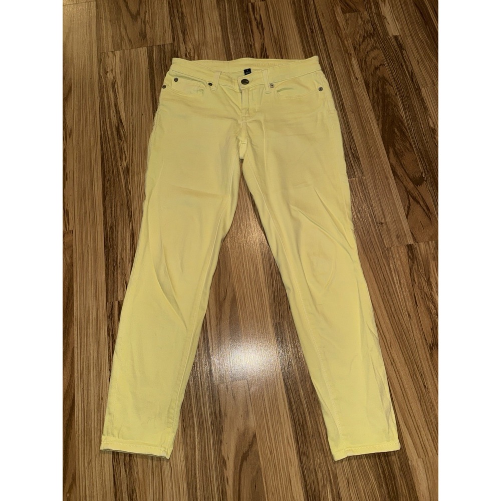 GAP Women's Sz‎ 4 Premium Super Skinny Ankle Jeans Yellow Lime Juice 08/2012